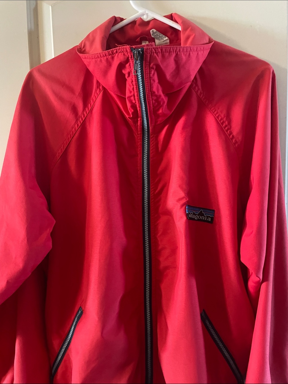 Vintage Patagonia Red w Navy Trim Men's Zip-Front Jacket